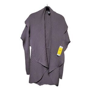 Maggie's Organic Cotton Circle Cardigan Womens L/XL New Sustainable - Boho Taupe